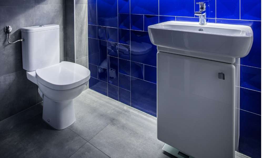 black and blue Bathroom ideas