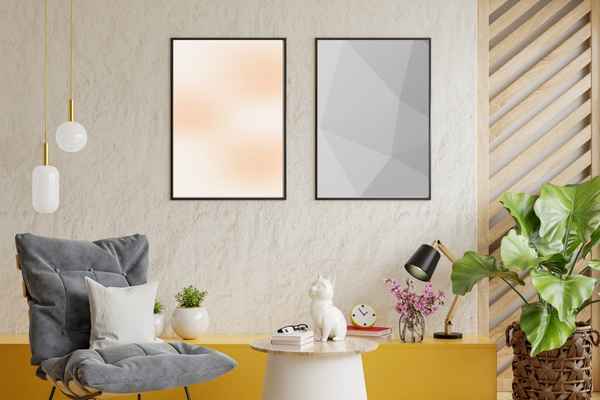 Double Up Two Abstract Canvases